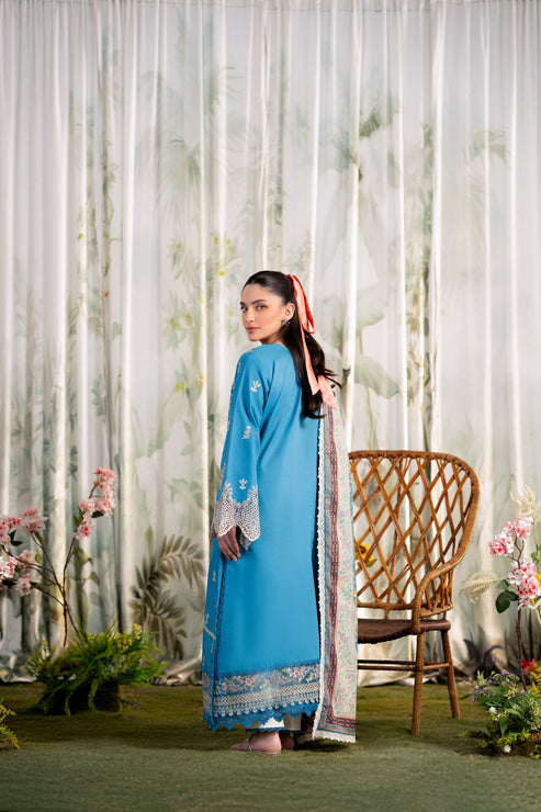 Aabyaan | Shezlin Chikankari Ramadan Edit 25 | ALARA (AR-03) XS Teal Lawn