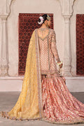 Maria B | Bridal Formals | Orit S Peach Pink Pure Organza