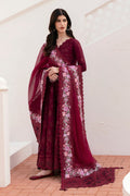 Baroque | Eid Lawn 25 | EL-D05 XS Wine Berry Lawn