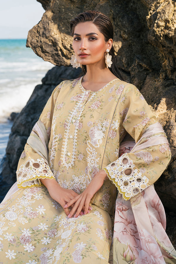 Baroque | Luxury Pret 25 | UF-4110 L Beige Lawn