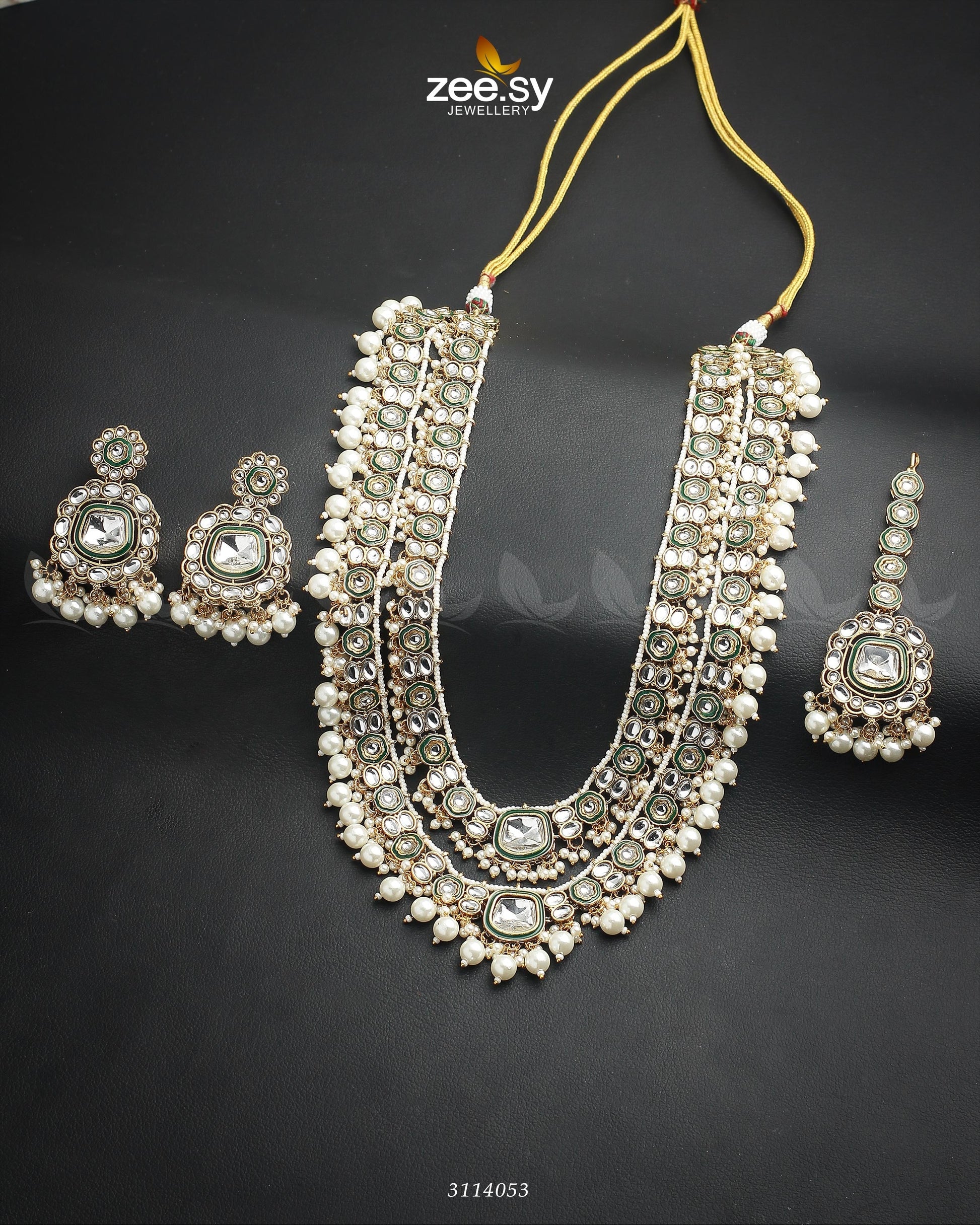 Acacia Malla Necklace Set White