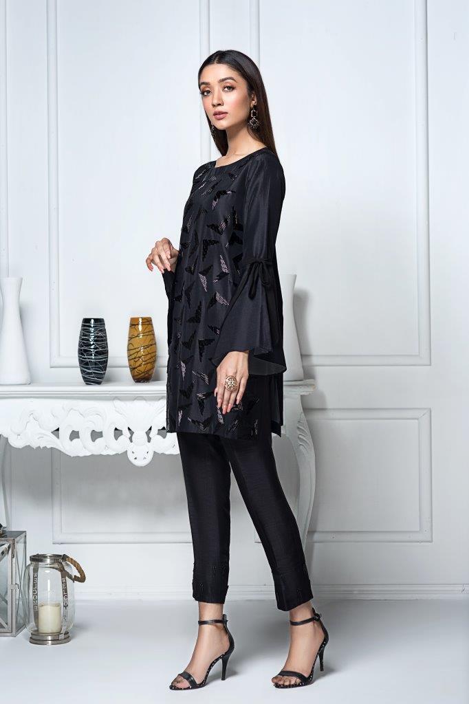 Hana | Eclectic Ready to Wear | Midnight Raven XS Black Raw Silk