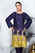Hana | Eclectic Ready to Wear | Mailanchi XS Navy Raw Silk