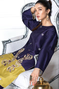 Hana | Eclectic Ready to Wear | Mailanchi M Navy Raw Silk