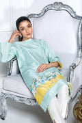Hana | Eclectic Ready to Wear | Blue Lagoon XL Ice Blue Raw Silk