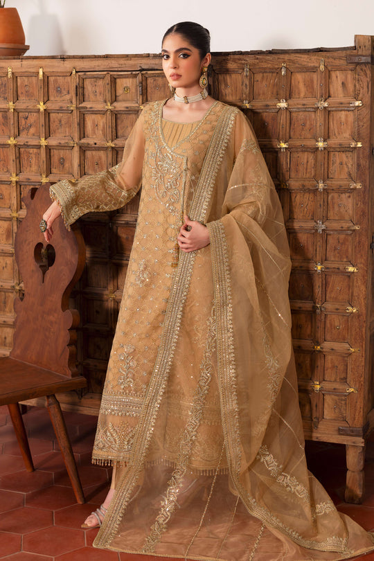Naqshi | Pareezah Formals | Marjaan XS Beige Organza