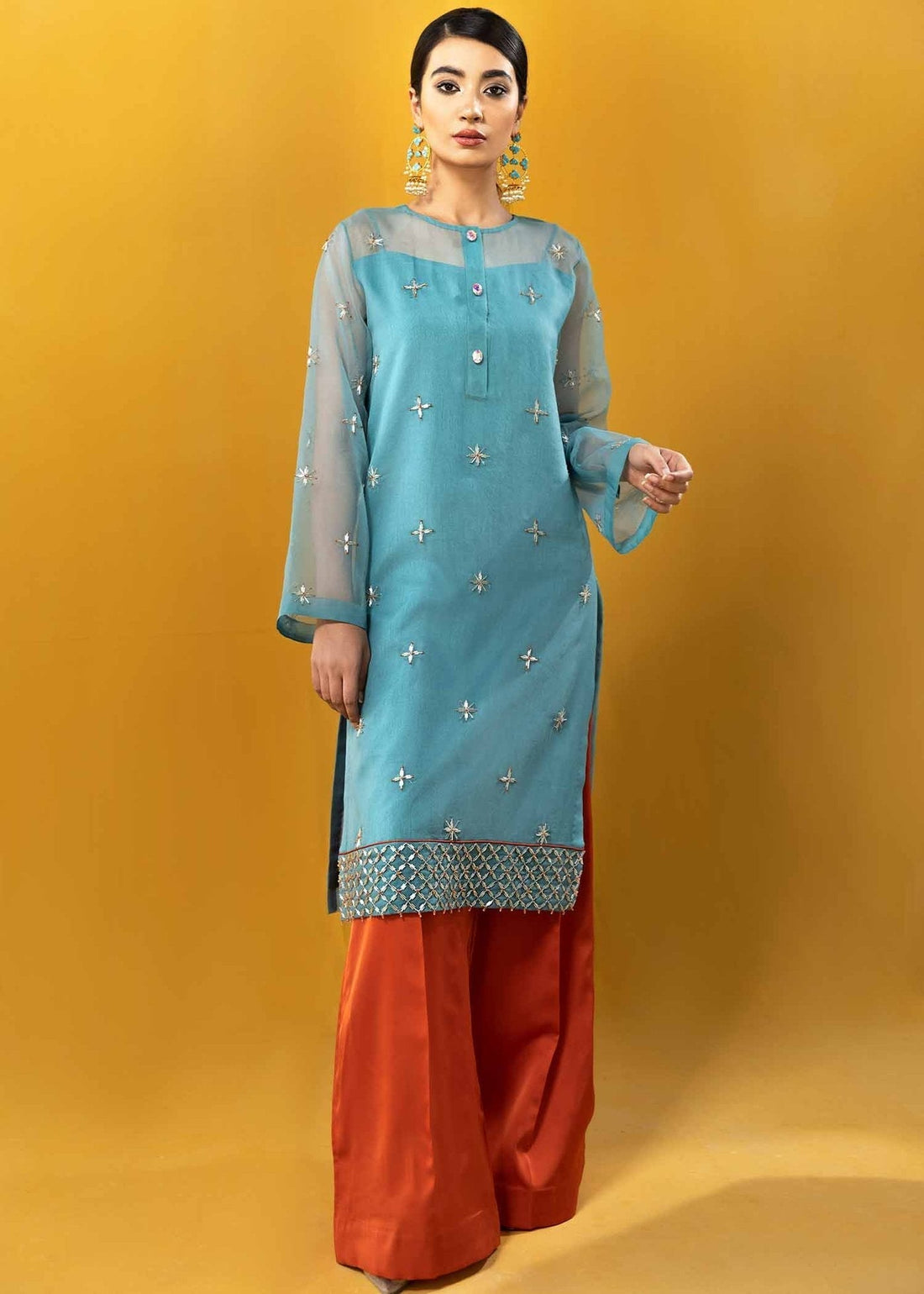 Hana | Vibrant Beyond | Allure-VB-1004 XS Teal Raw Silk
