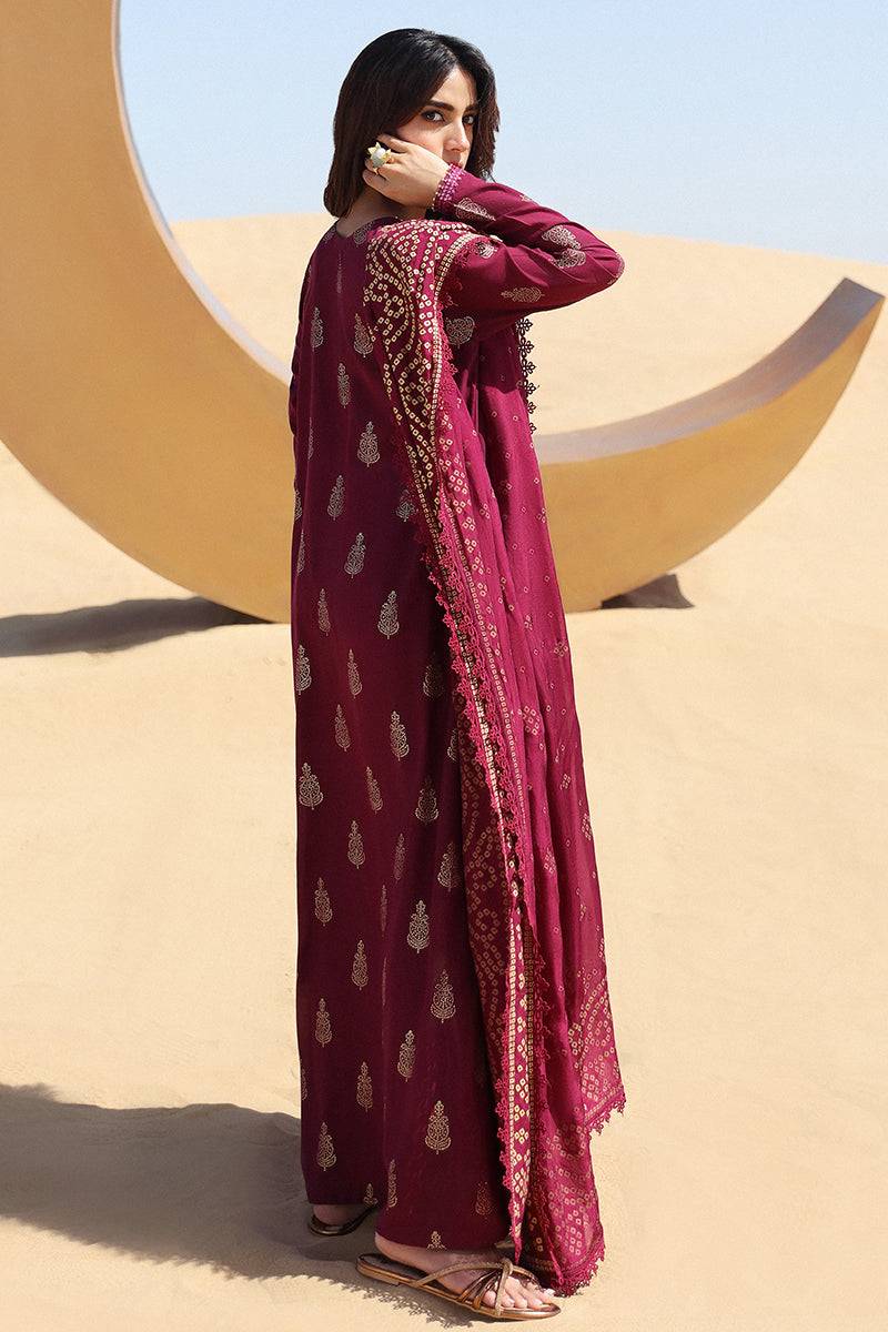 Cross Stitch | Eid Lawn 24 | CRIMSON AURA - Pakistani Designer Dress - by Cross Stitch | Type: Luxury - 100% Original at Saira Sultan