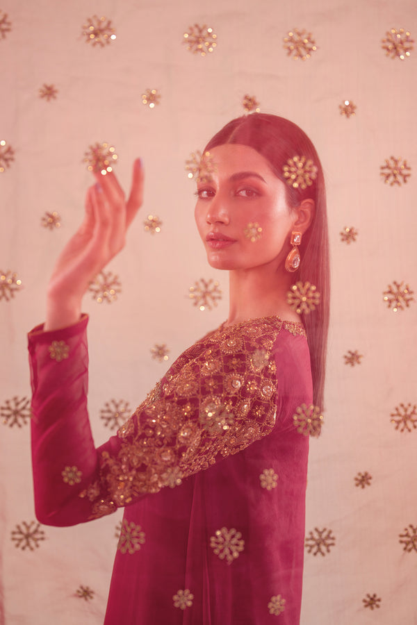 Baroque | Luxury Pret 24 | CHIFFON PR-916 - Pakistani Designer Dress - by Baroque | Type: Luxury - 100% Original at Saira Sultan