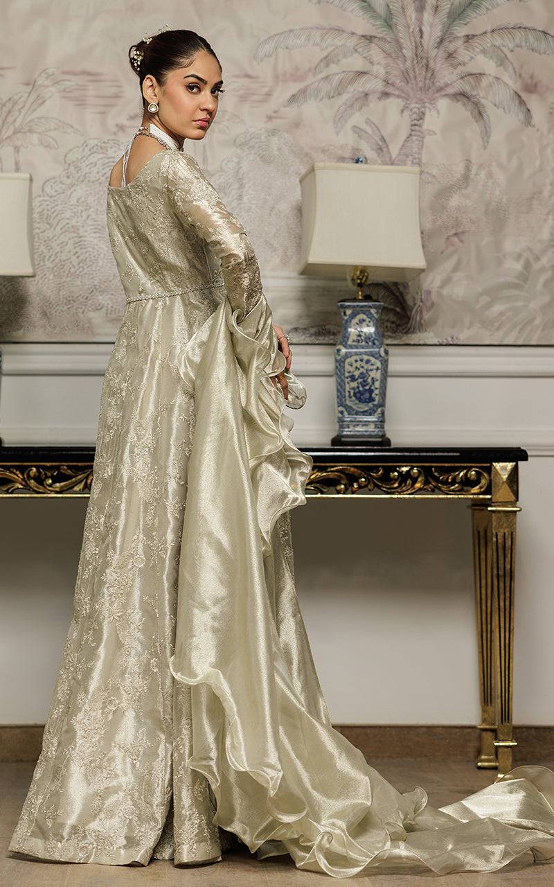 Threads and Motifs | Formal Dresses 25 | Embroidered Maxi - Pakistani Designer Dress - by Threads and Motifs - Type : Ladies Clothes - 100% Original at Saira Sultan