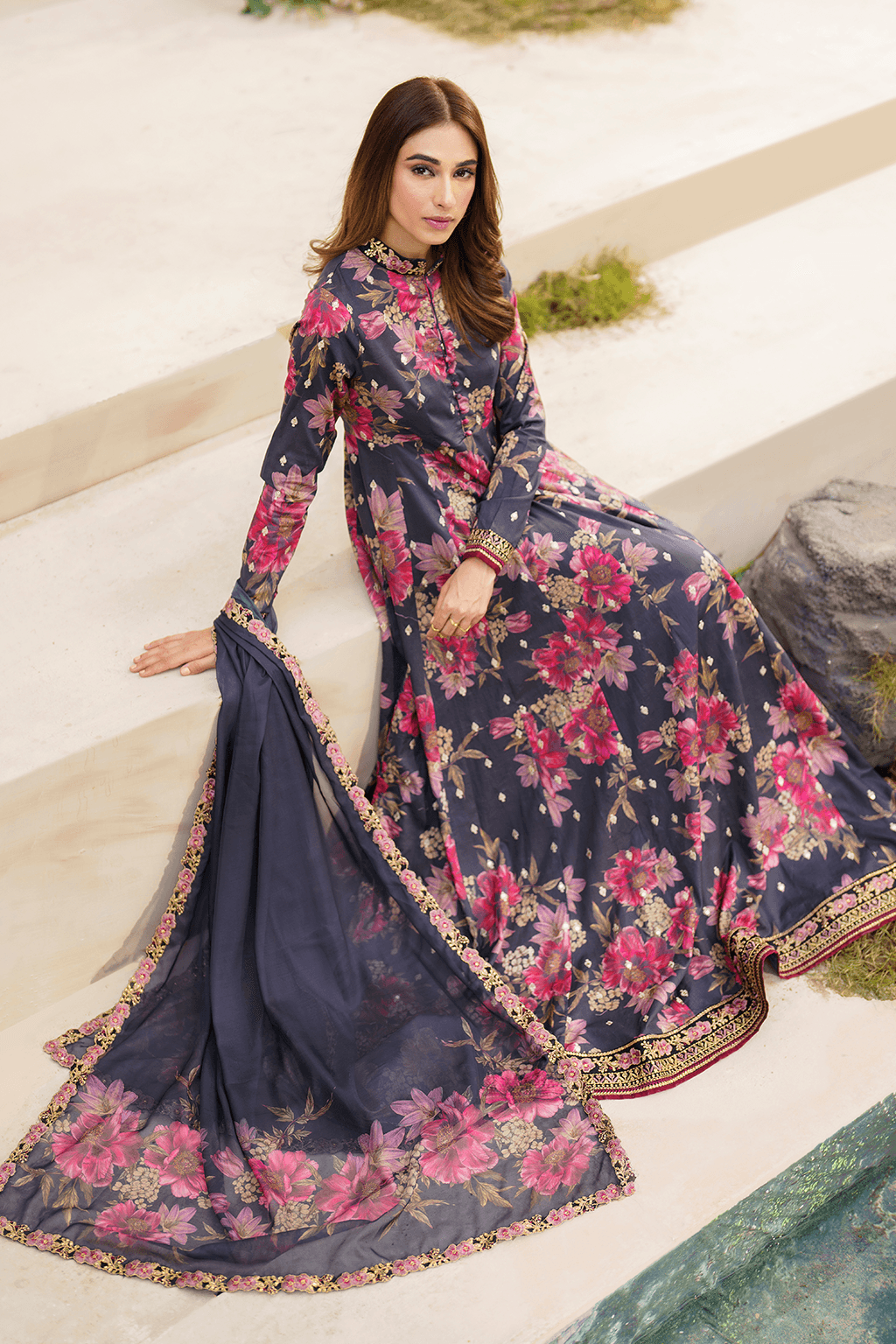 Iznik | Festive lawn 24 | SFL-12 - Pakistani Designer Dress - by Iznik | Type: Luxury - 100% Original at Saira Sultan