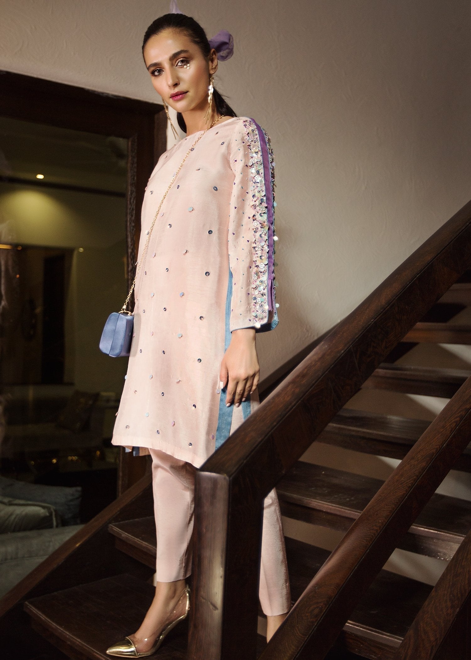 Hana | Serendipity Ready to Wear | Truffle S Light Pink Raw Silk