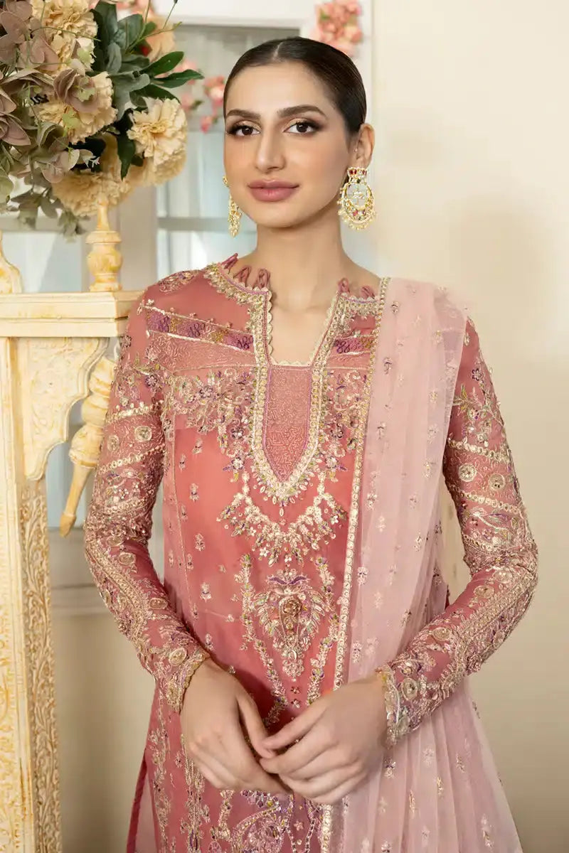 Qalamkar | Dilnaz Wedding Formals | DN-05 SAMARA - Pakistani Designer Dress - by Qalamkar | Type: Bridal - 100% Original at Saira Sultan