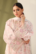Baroque | Eid Printique | EMBROIDERED PRINTED LAWN UF-4180 L Light Pink Lawn