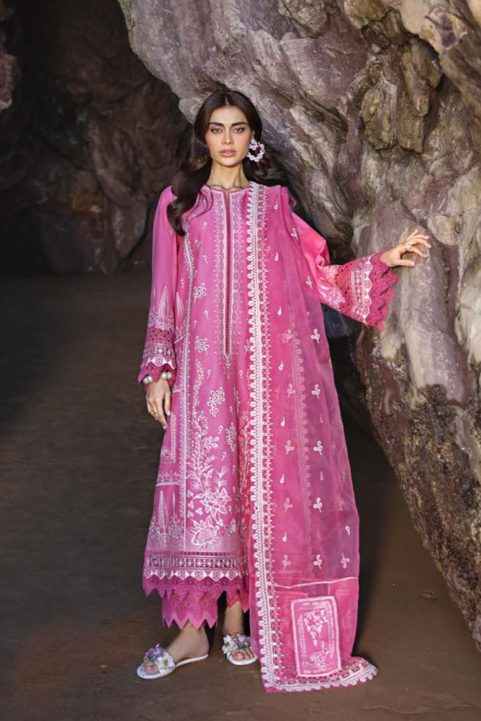 Akbar Aslam | Mare Lawn Edit 25 | Mireia XS Rose Pink Lawn