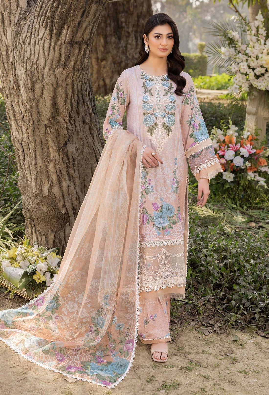 Adans Libas | Morzine Lawn 25 | MORZINE 07002 XS Pale Peach Lawn