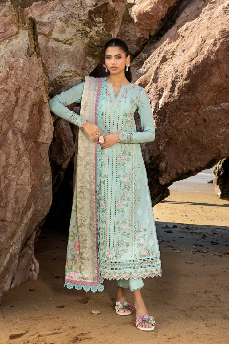 Akbar Aslam | Mare Lawn Edit 25 | Rivora S Mint Lawn