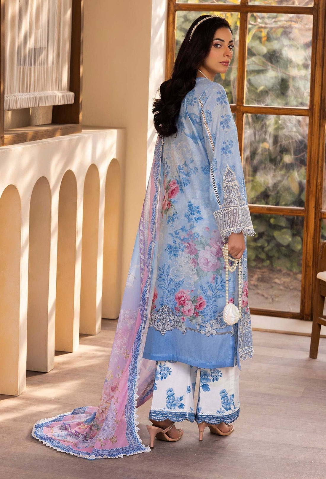 Adans Libas | Chantelle Print Lawn | CHANTELLE 99955 XS Light Blue Lawn