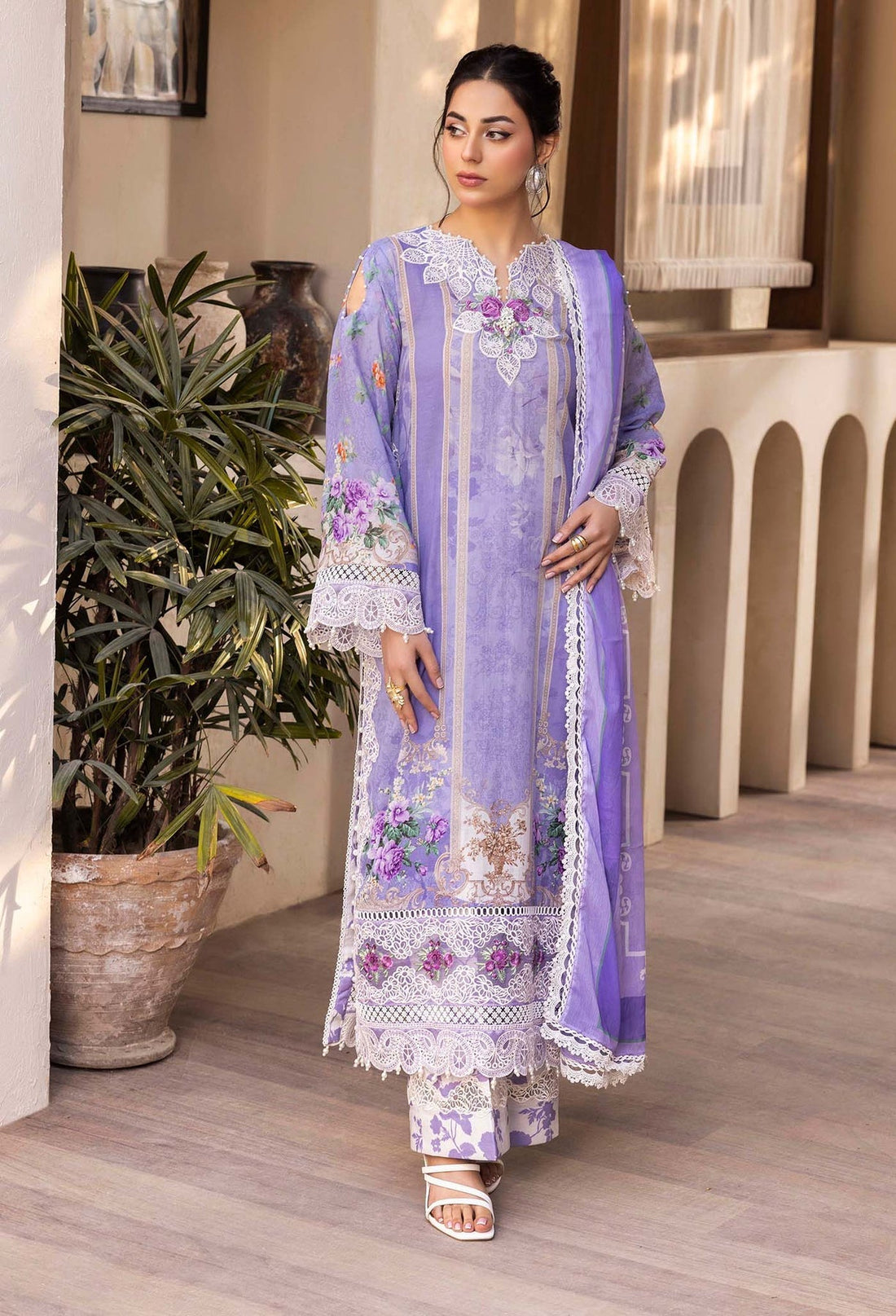Adans Libas | Chantelle Print Lawn | CHANTELLE 99953 XS Lavender Lawn