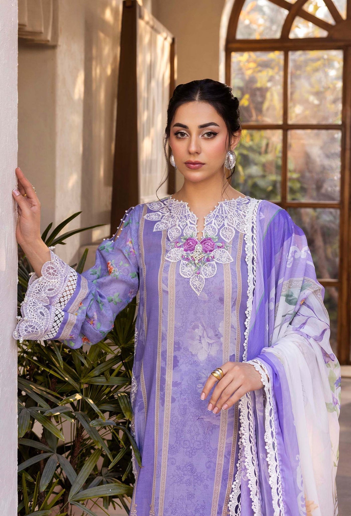 Adans Libas | Chantelle Print Lawn | CHANTELLE 99953 L Lavender Lawn