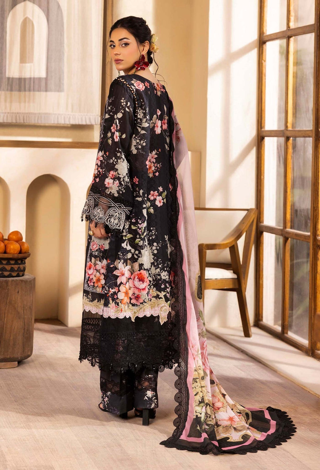 Adans Libas | Chantelle Print Lawn | CHANTELLE 99951 XS Black Lawn