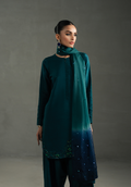 Zarqash | Silk Edit | ZQS 015 ELOISE M Dark Teal Blue Raw Silk
