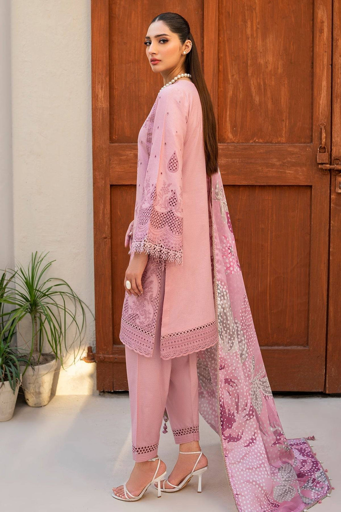 Jazmin | Irish Lawn SS 24 | D1 - Pakistani Designer Dress - by Jazmin | Type: Luxury - 100% Original at Saira Sultan