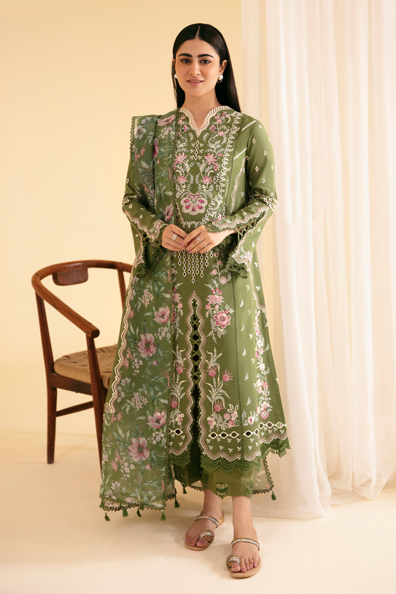 Qalamkar | Qlinekari Luxury Lawn | SQ-14 SEMAL -  Qalamkar Luxury -  Saira Sultan
