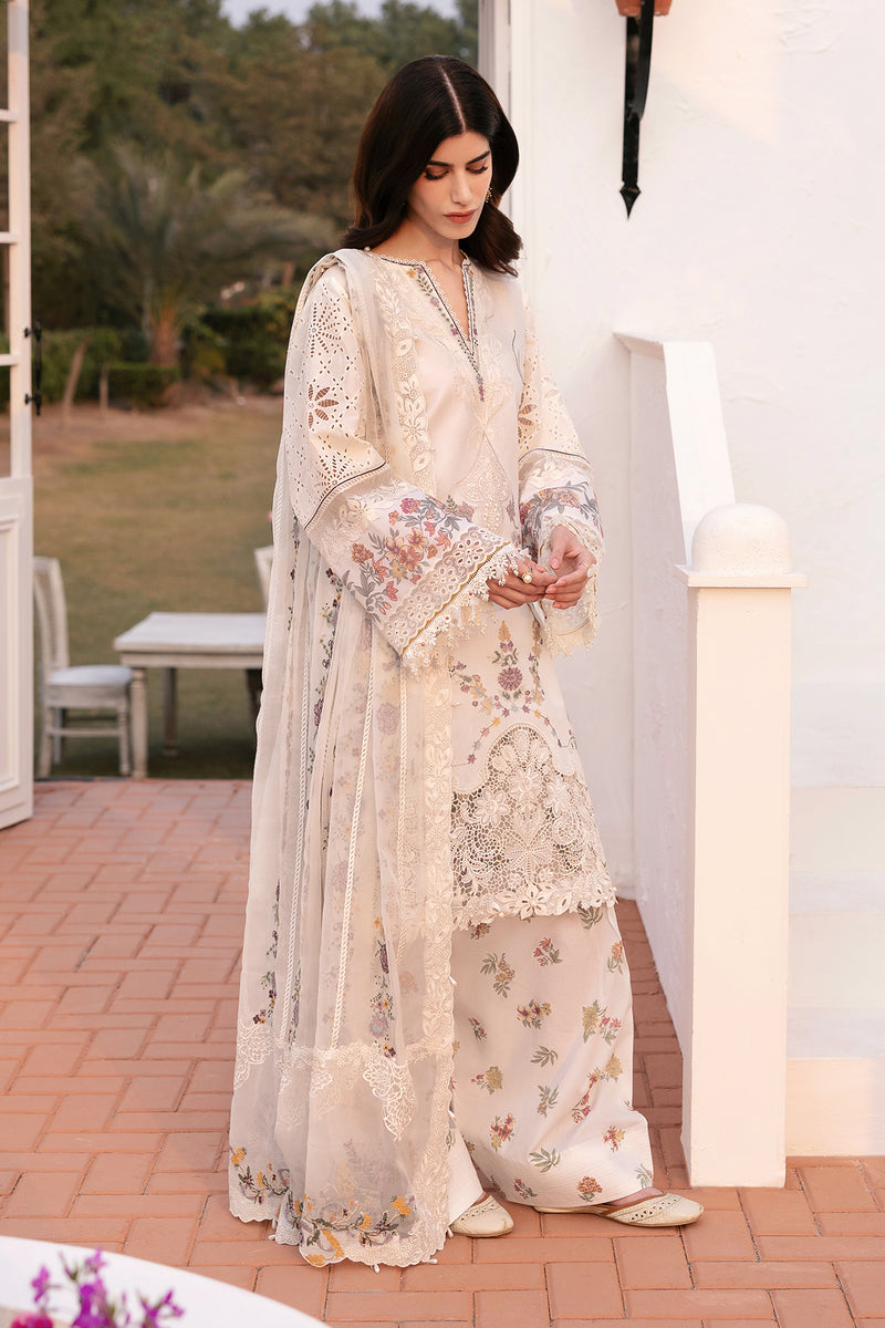 Baroque | Eid Lawn 25 | EL-D06 XS Off White Lawn