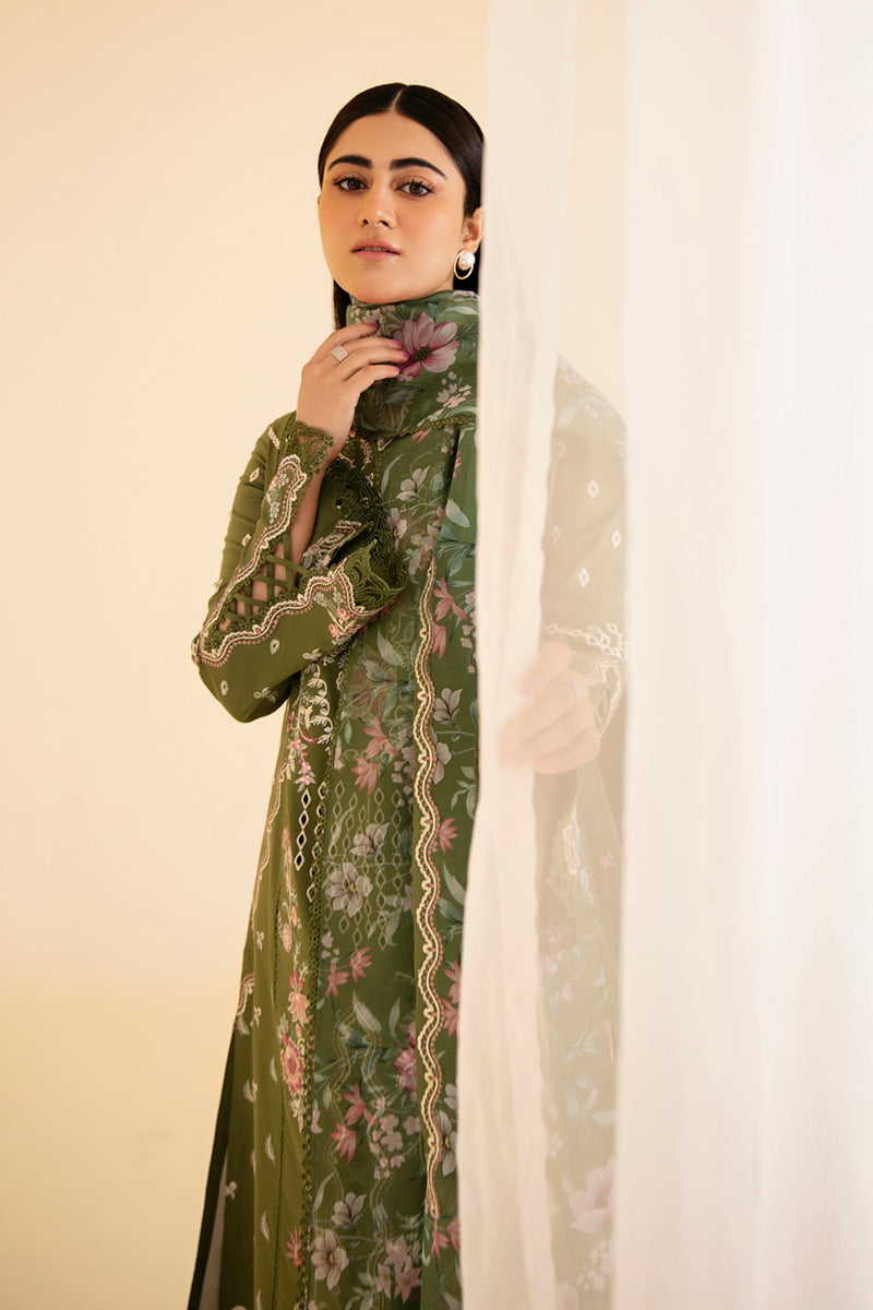 Qalamkar | Qlinekari Luxury Lawn | SQ-14 SEMAL -  Qalamkar Luxury -  Saira Sultan
