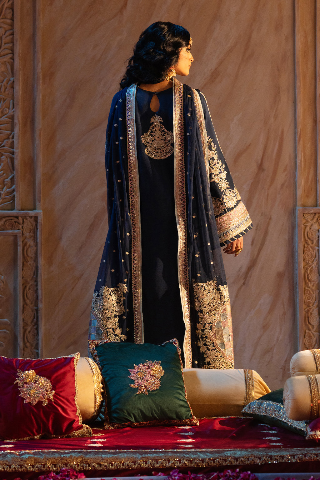 AJR Couture | The Silk Edition 25 | MEHRNAZ XS Blue Raw Silk