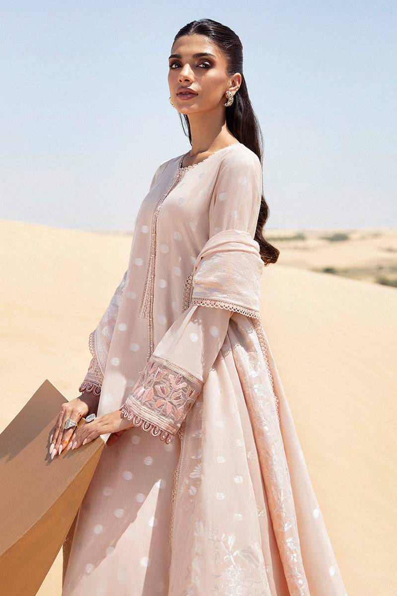 Cross Stitch | Eid Lawn 24 | DUSTY ROSE - Pakistani Designer Dress - by Cross Stitch | Type: Luxury - 100% Original at Saira Sultan