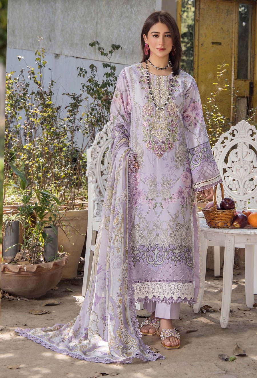 Adans Libas | Jasmine Lawn | JASMINE 2360 XS Light Lavender Lawn