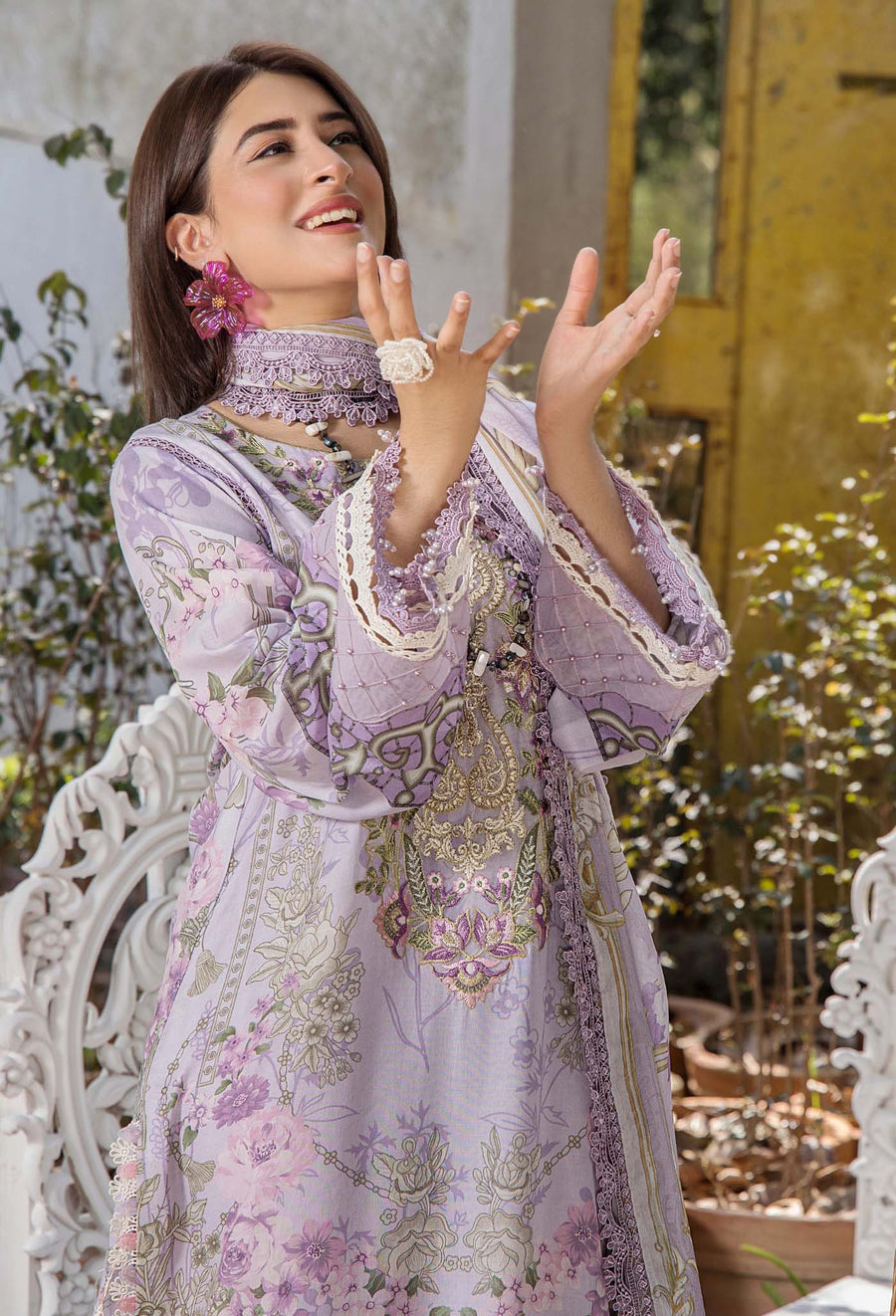 Adans Libas | Jasmine Lawn | JASMINE 2360 L Light Lavender Lawn