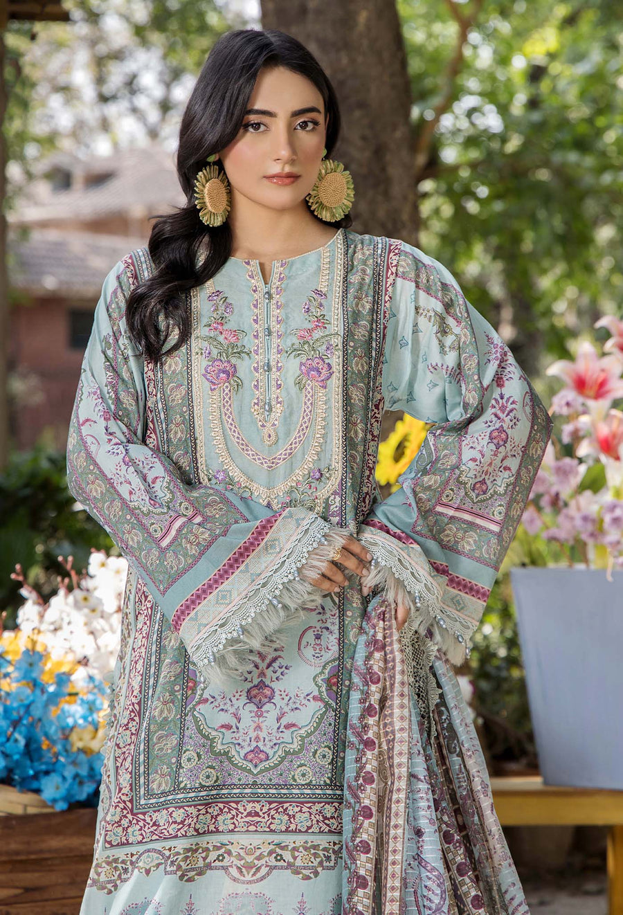 Adans Libas | Jasmine Lawn | JASMINE 2361 L Mint Lawn