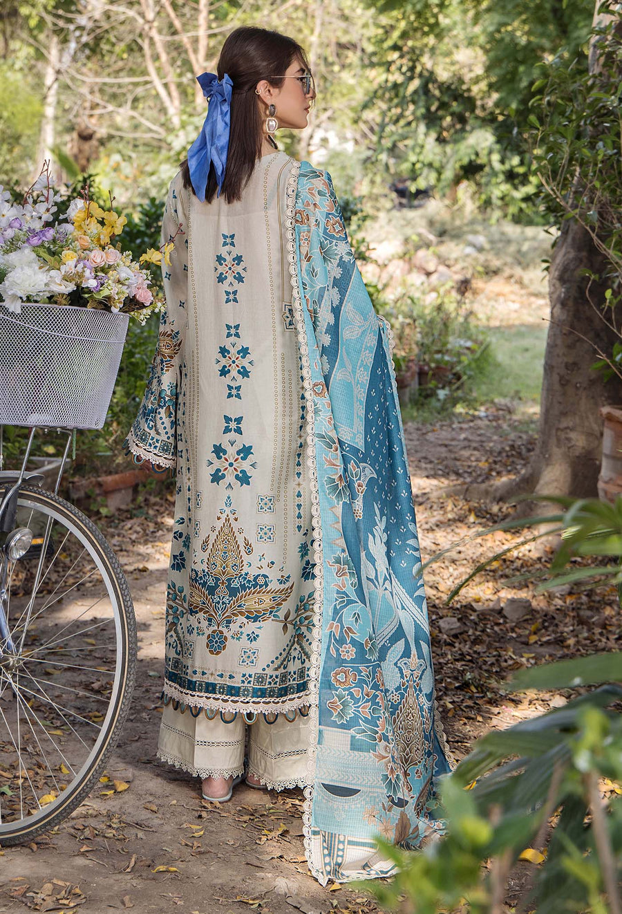 Adans Libas | Jasmine Lawn | JASMINE 2362 S Milk White Lawn