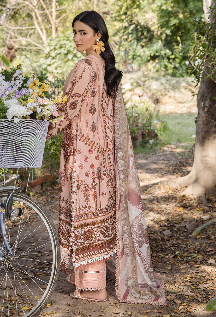 Adans Libas | Jasmine Lawn | JASMINE 2363 XS Peach Pink Lawn