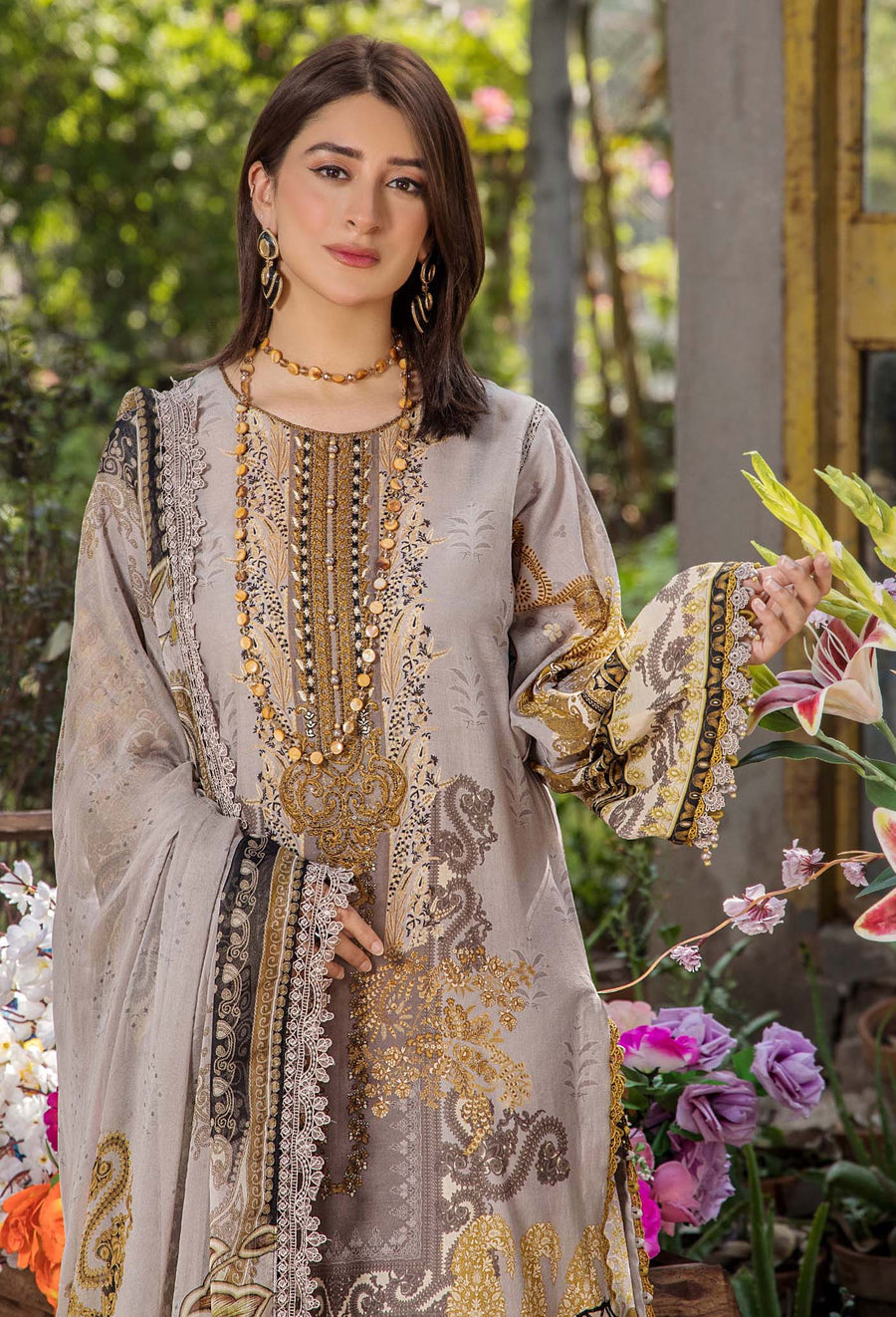 Adans Libas | Jasmine Lawn | JASMINE 2364 M Copper Lawn