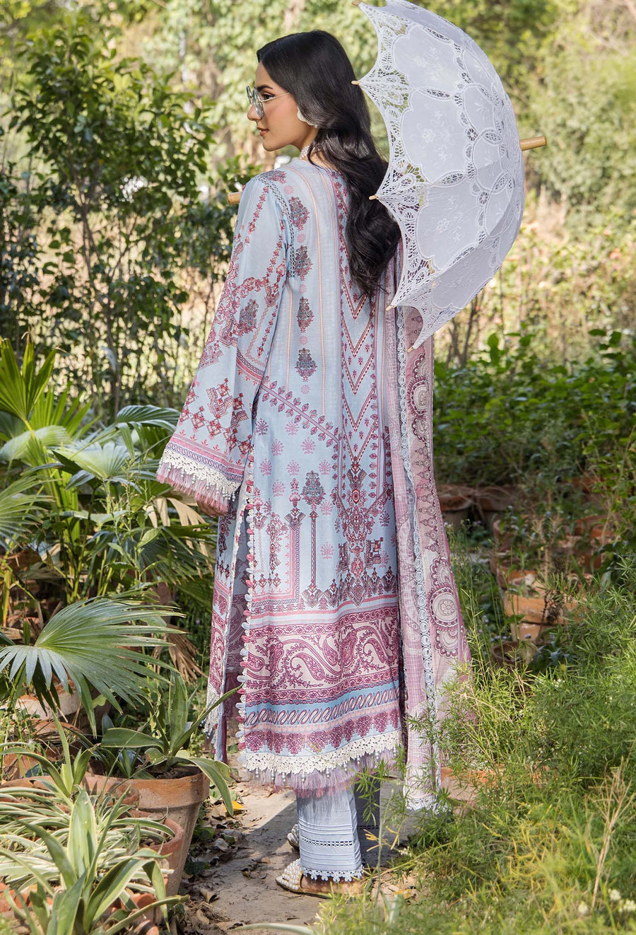 Adans Libas | Jasmine Lawn | JASMINE 2365 XS Pale Aqua Lawn