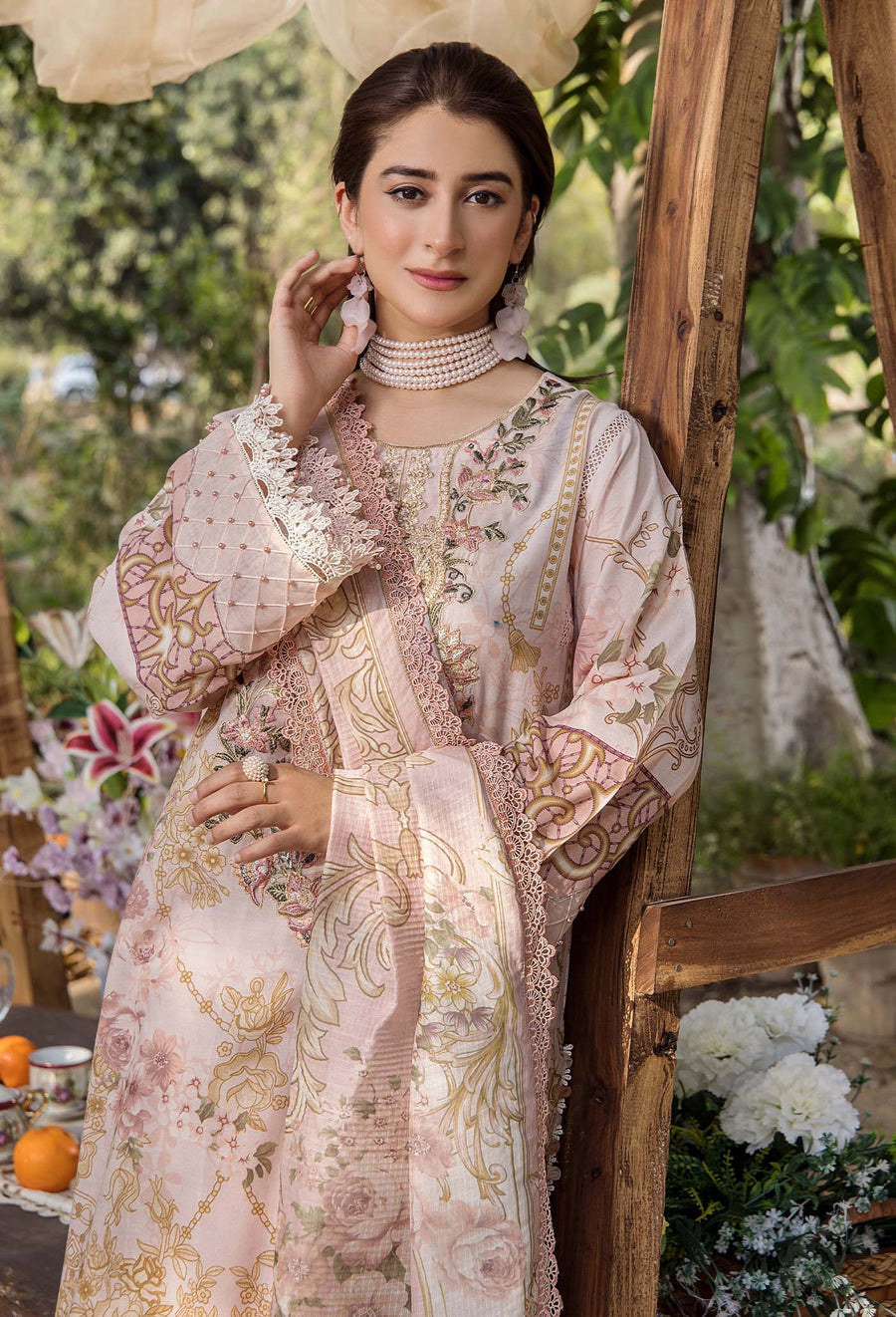 Adans Libas | Jasmine Lawn | JASMINE 2368 M Light Pink Lawn