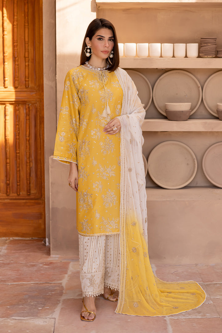 Batik | Ophelia Luxury Pret | Aliea S Yellow Pima Lawn
