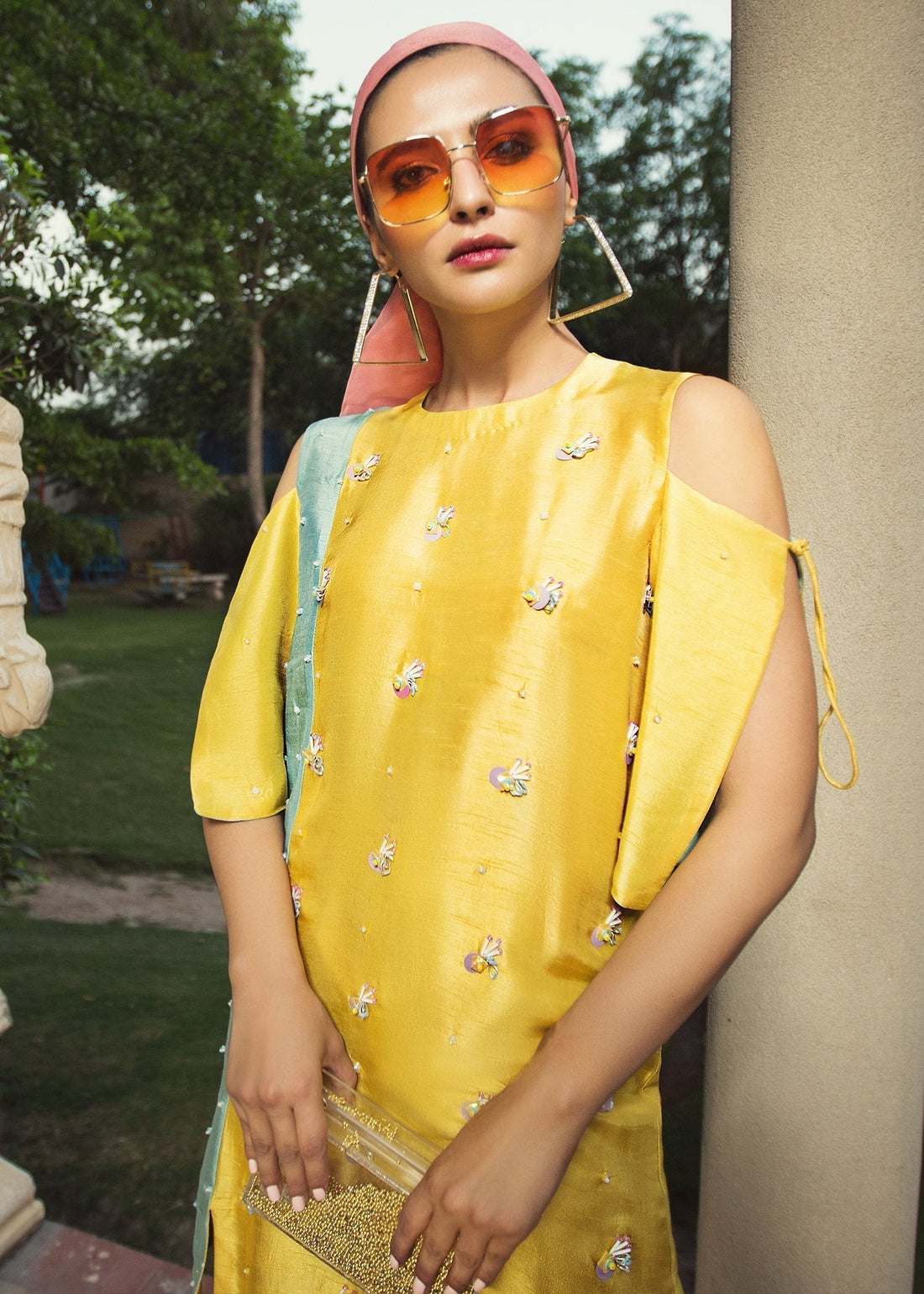 Hana | Serendipity Ready to Wear | Mango Slime XS Yellow Raw Silk