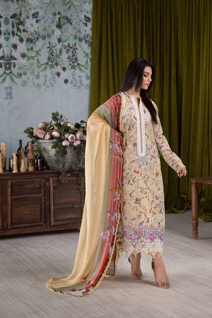 Sobia Nazir | Vital Lawn 25 | 3A - Pakistani Designer Dress - by Sobia Nazir | Type: Ladies Clothes - 100% Original at Saira Sultan