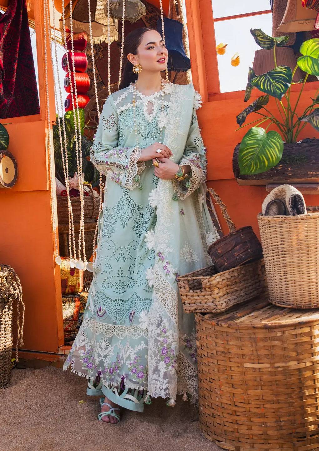 Elaf Premium | Hai Kuch Festive Lawn 24 | EHK-03A Mehrma - Pakistani Designer Dress - by Elaf Premium | Type: Luxury - 100% Original at Saira Sultan
