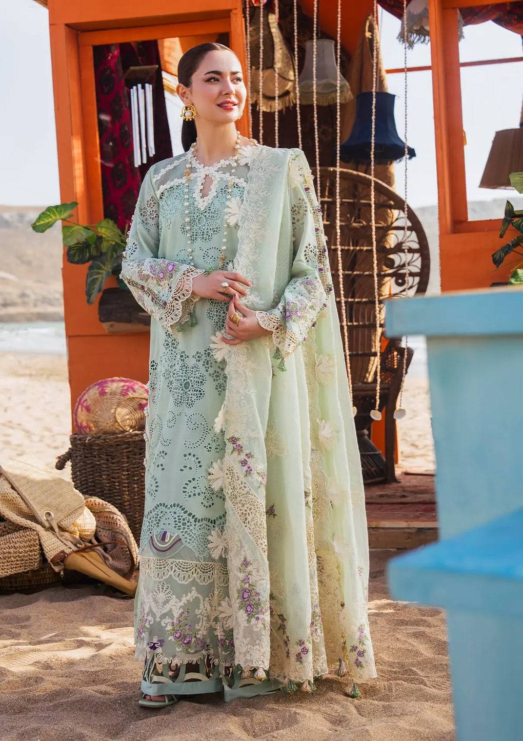 Elaf Premium | Hai Kuch Festive Lawn 24 | EHK-03A Mehrma - Pakistani Designer Dress - by Elaf Premium | Type: Luxury - 100% Original at Saira Sultan