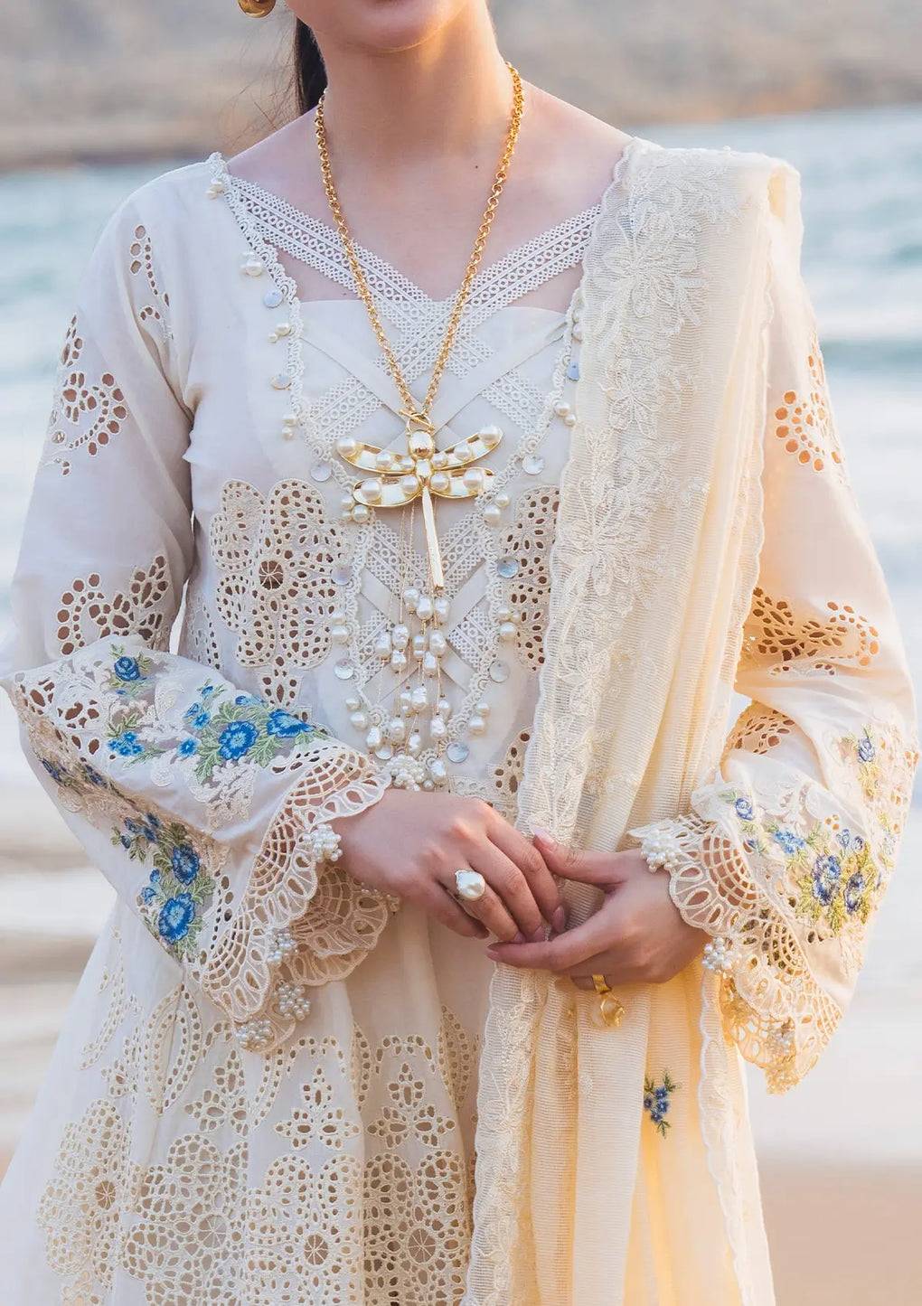 Elaf Premium | Hai Kuch Festive Lawn 24 | EHK-03B Ayra - Pakistani Designer Dress - by Elaf Premium | Type: Luxury - 100% Original at Saira Sultan