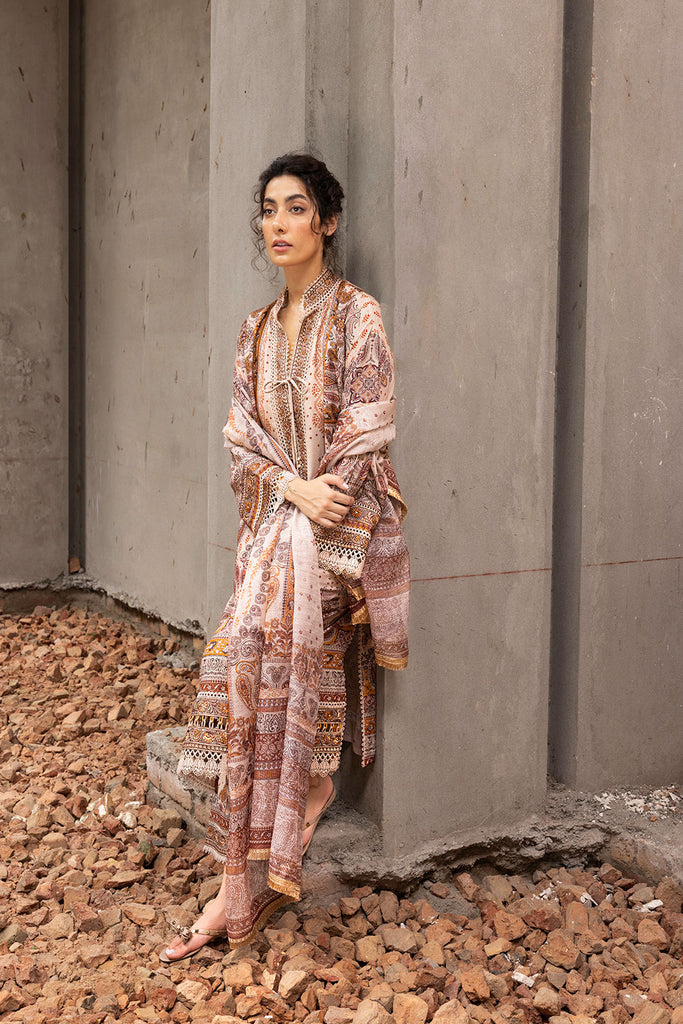 Sobia Nazir | Fall Edit 24 | DESIGN 5B FALL EDIT 2024 UNSTITCHED - Pakistani Designer Dress - by Sobia Nazir | Type: Luxury - 100% Original at Saira Sultan