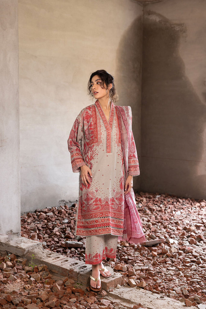 Sobia Nazir | Fall Edit 24 | DESIGN 5A FALL EDIT 2024 UNSTITCHED - Pakistani Designer Dress - by Sobia Nazir | Type: Luxury - 100% Original at Saira Sultan