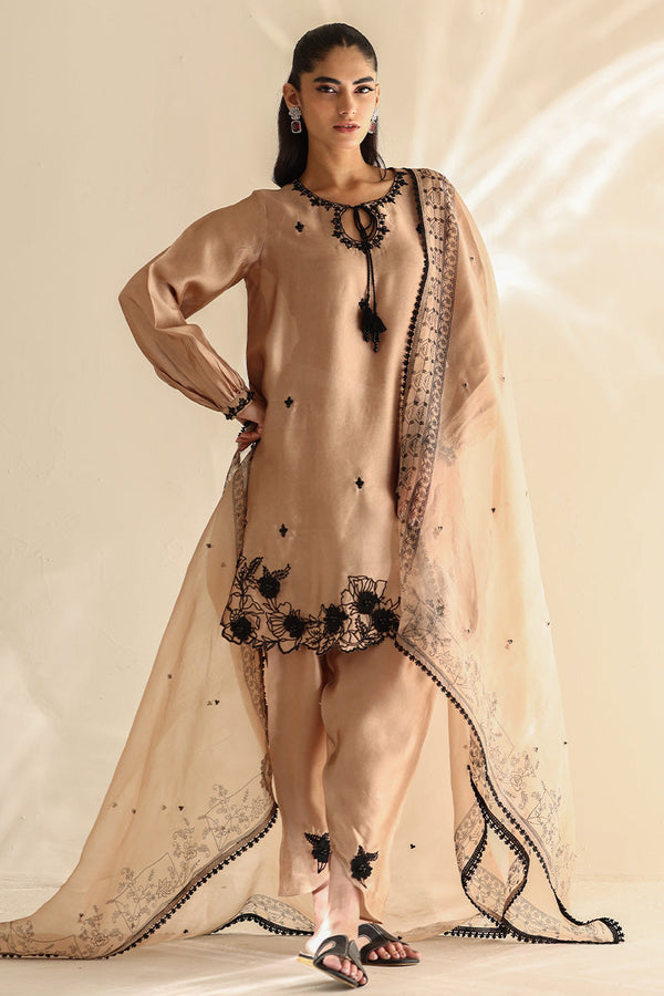 Sana Abbas | Mor Luxe | LATTE - Pakistani Designer Dress - by Sana Abbas - Type : Ladies Clothes - 100% Original at Saira Sultan