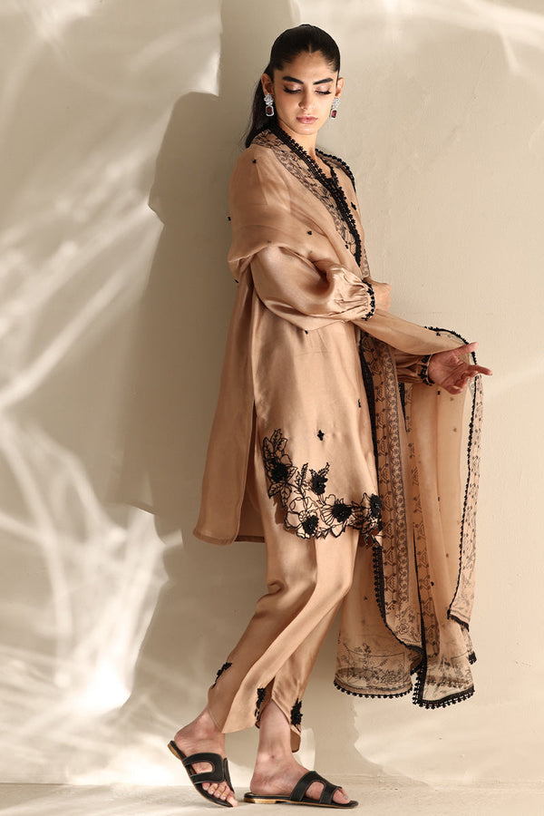 Sana Abbas | Mor Luxe | LATTE - Pakistani Designer Dress - by Sana Abbas - Type : Ladies Clothes - 100% Original at Saira Sultan